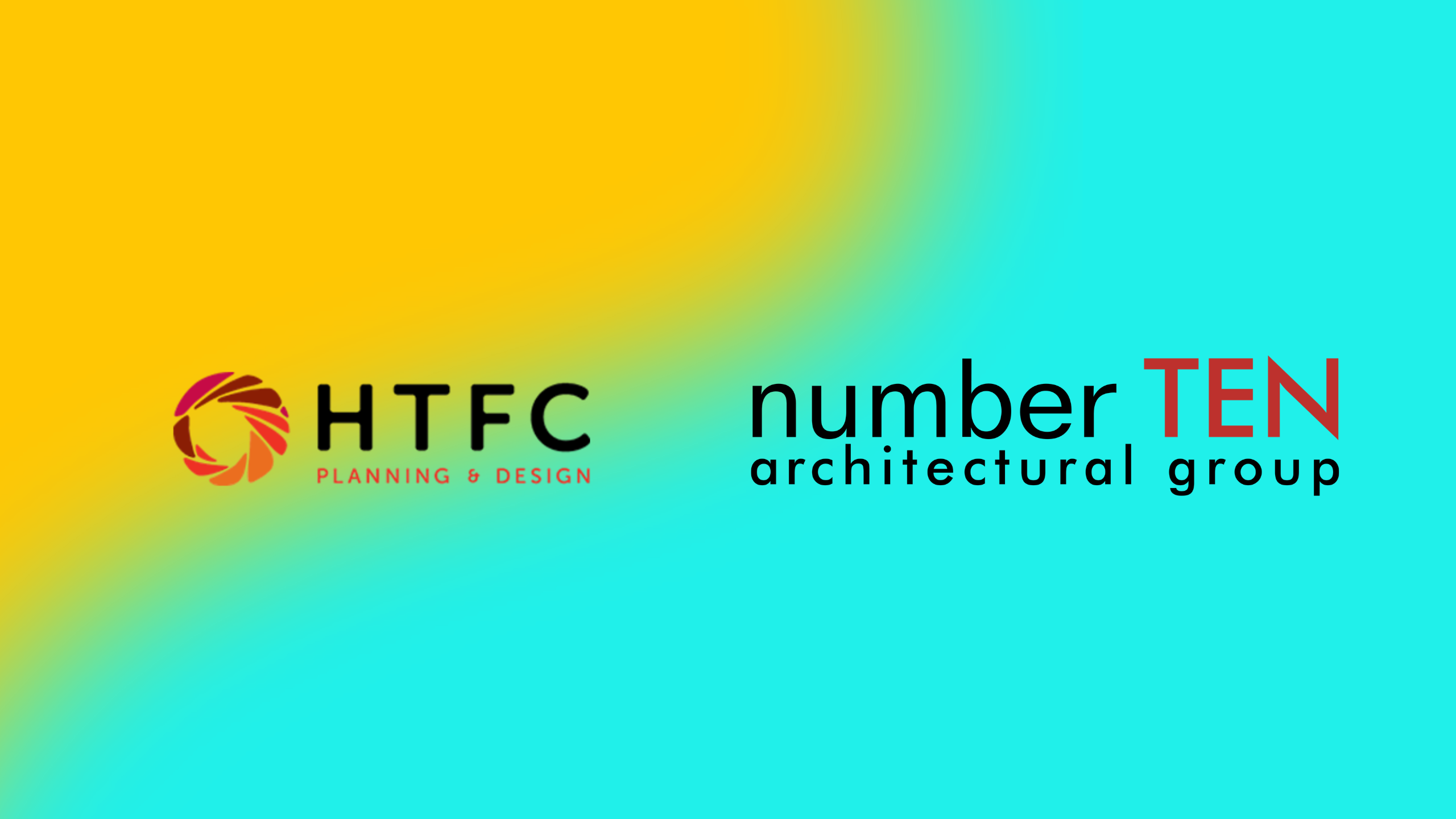 HTFC Planning and Design & Number TEN Architecturural Group logo with Bike Week Branding